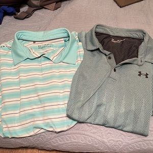 Lot of 2 men’s Under Armour polos